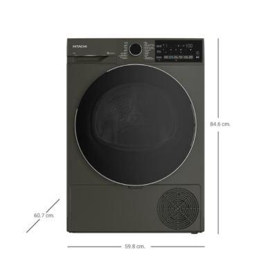 HITACHI เครื่องอบผ้าฝาหน้า 10KG. รุ่น TD100XFVEM