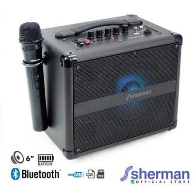 SHERMAN ลำโพงพกพาบลูทูธ 30 วัตต์ รุ่น APS-107