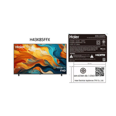 HAIER GOOGLE TV FULL HD, LED,  43 นิ้ว รุ่น H43K85FFX