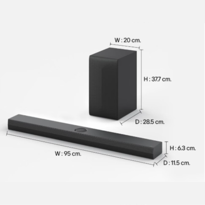 LG ชุดลำโพง Soundbar 400 วัตต์ รุ่น S70TY.ATHALLD