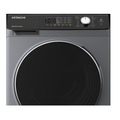 HITACHI เครื่องซักอบผ้าฝาหน้า 10.5/7 KG. รุ่น BD-D1054HVOS 1400RPM อินเวอร์เตอร์