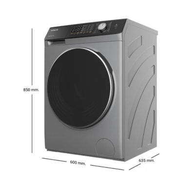 HITACHI เครื่องซักอบผ้าฝาหน้า 10.5/7 KG. รุ่น BD-D1054HVOS 1400RPM อินเวอร์เตอร์