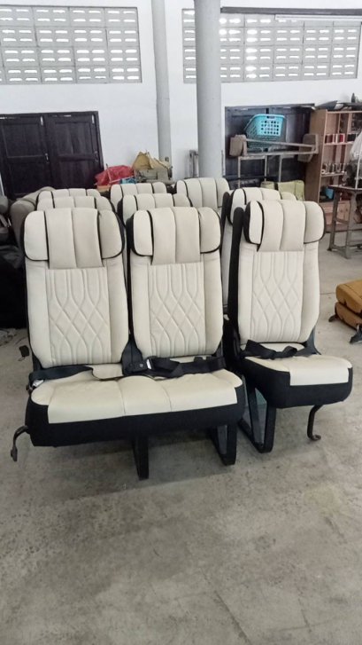 เบาะเดิม ปั้นทรงvip หัวมิ๊กกี้เมาส์ หุ้มหนังใหม่