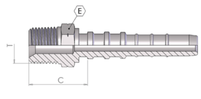 NPTF Male 60° Cone 0370Y