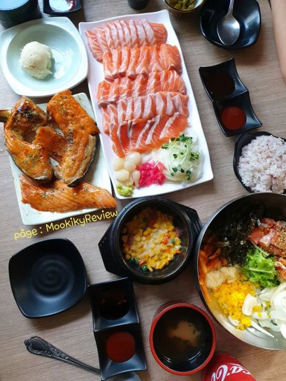 บุฟเฟ่ต์ ปลาแซลมอน ที่ ฮงแด