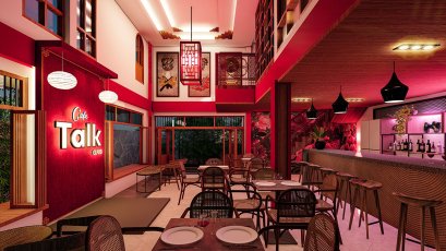 ออกแบบคาเฟ่ Chinese cafe style