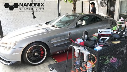 รีวิวขั้นตอนการขัดฟื้นฟูสภาพสีรถ พร้อมเคลือบแก้วเซรามิค Mercedes-Benz SLR รถเบนซ์ที่สุดในโลก