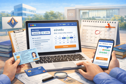 วิธีจองสอบออนไลน์ นายหน้าประกัน ทำยังไงจองยังไง