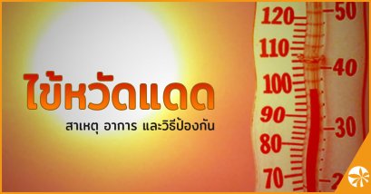 ไข้หวัดแดด โรคภัยอากาศร้อน