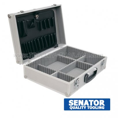 SEN-593-4400K กระเป๋าเครื่องมือทรงเจมส์บอนด์ Silver Aluminium Tool Case