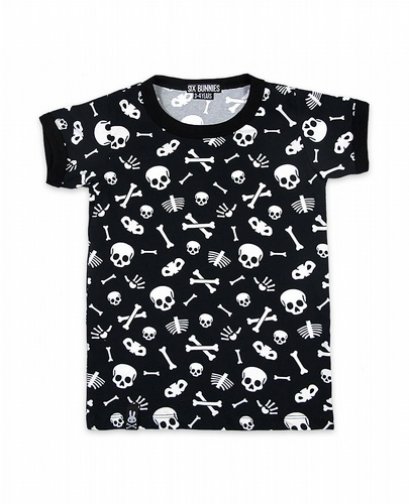 Six Bunnies Skull Kinder T-Shirt.