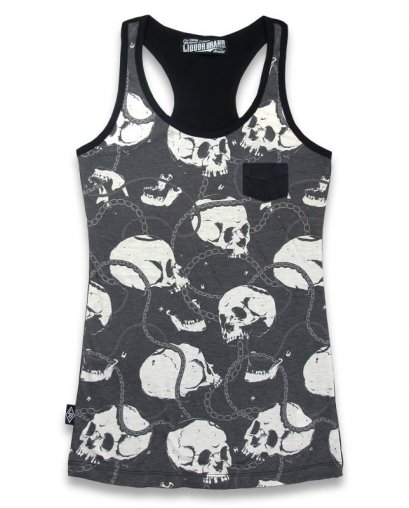 SKULL AND CHAINS tank top