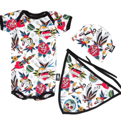 Six Bunnies Tattoo Shoppe 3 pcs set Baby Giftset
