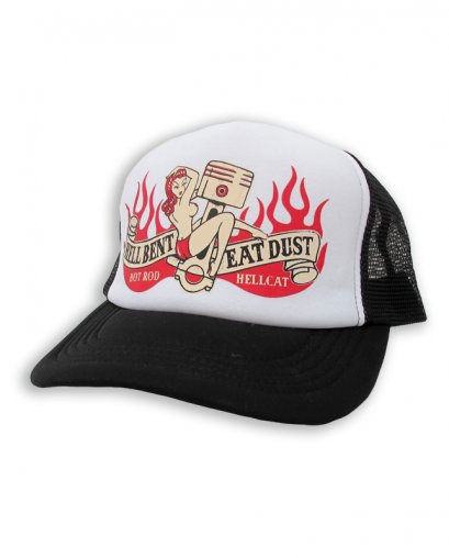 Hotrod Hellcat HELL BENT EAT DUST CHICK WHITE Accessories Hat & Beanies