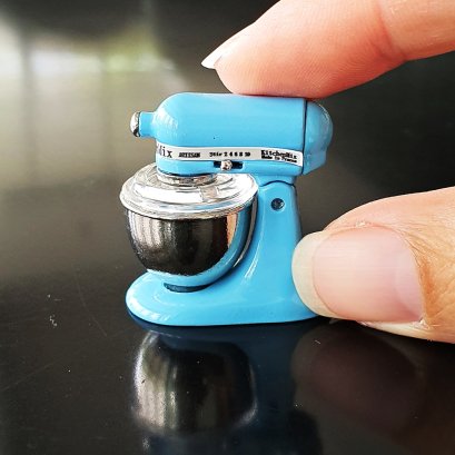 Miniature Blue Stand Mixer Kitchenaid for Dollhouses 