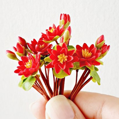 Sunflowers Handmade Miniature Clay Flowers - thaiminiaturestore