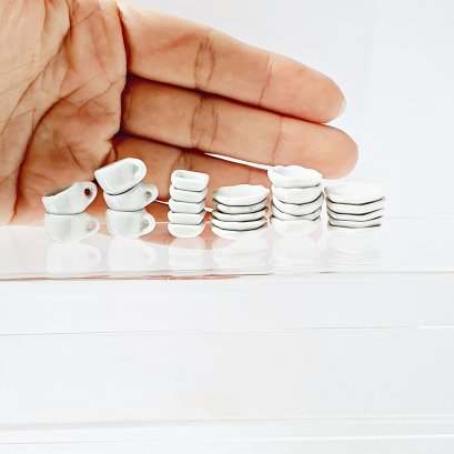 Ceramic Tableware Mixed Set Coffee Tea Cups Plates Bowls