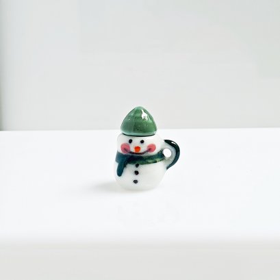 Miniatures Snowman Ceramic Mug Tiny Doll Christmas Gifts ideas