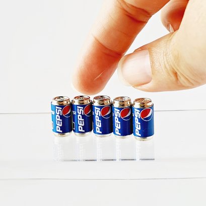 Miniature Pepsi Soda Cans for Dollhouses and Fairy Gardens