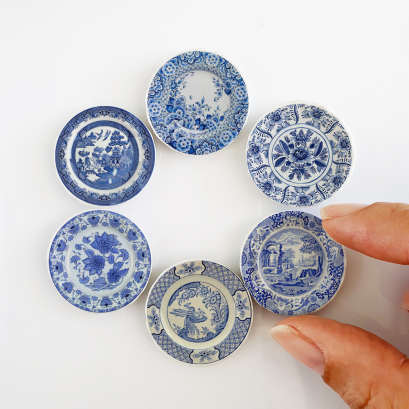 Blue Countryside Willow Ceramic Plate Set 6 Pcs