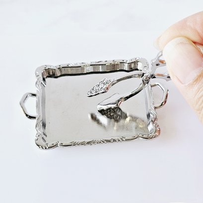 miniatures silver metal tableware