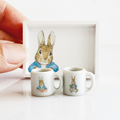 Ceramic Mug and Wood Tray Set