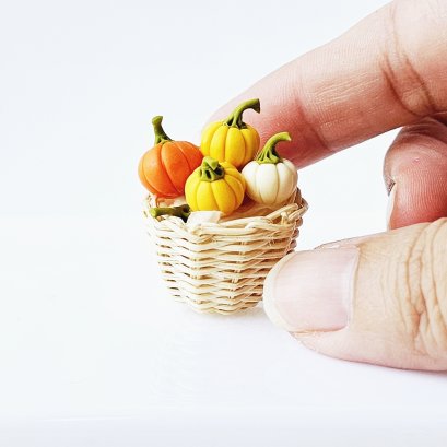 Mini Pumpkin in basket