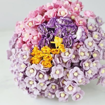 180 Stalk of Mulberry Paper Flower Bouquet