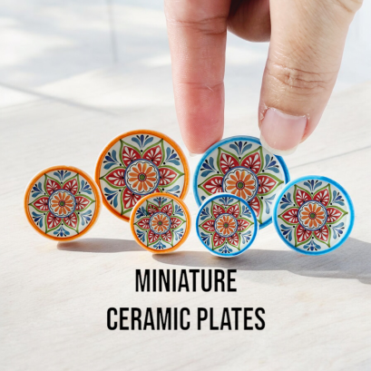 Miniature Handcrafted Ceramic Plates