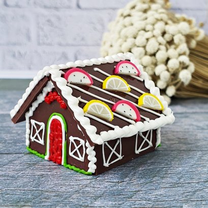 Santa Claus Christmas Cake Dollhouse Miniature Food Bakery Holiday X'mas 4 Santa Claus Christmas Cake Dollhouse Miniature Food Bakery Holiday X'mas 4