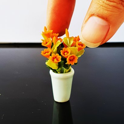 6 Mix Vase Dollhouse Miniatures Ceramic Supply Flower Deco Tableware Home