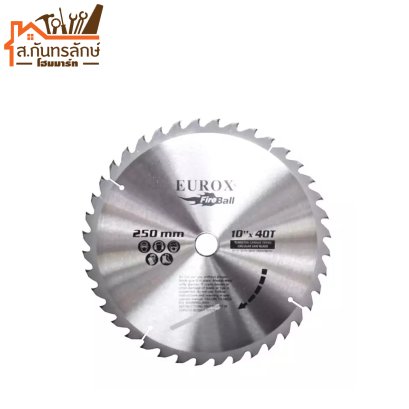 ใบเลื่อยวงเดือน 10"x40T EUROX