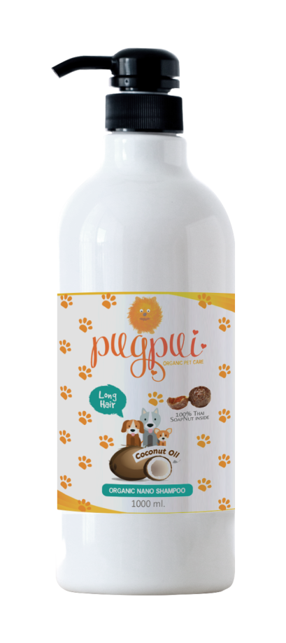 แชมพูสุนัขขนยาว (สารสกัดจากมะพร้าว)