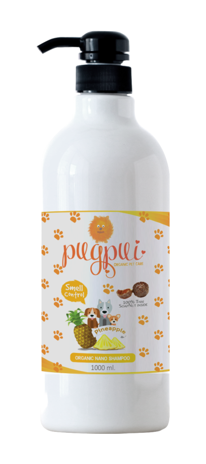 แชมพูสุนัขที่มีกลิ่นตัวแรง (สารสกัดจากสับปะรด)