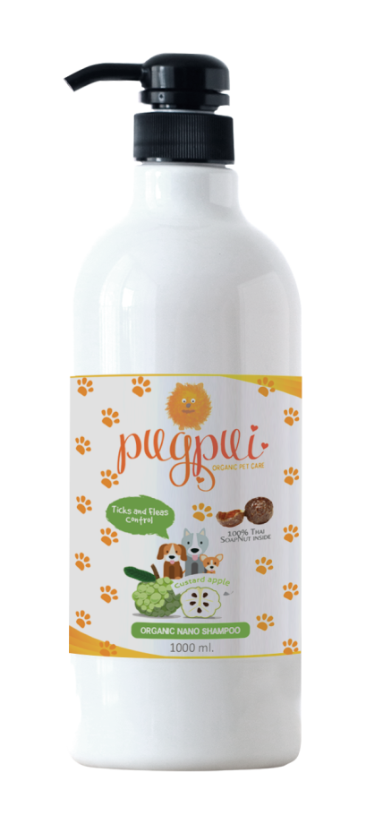 แชมพูกำจัดเห็บ หมด และไร (สารสกัดจากน้อยหน่า)