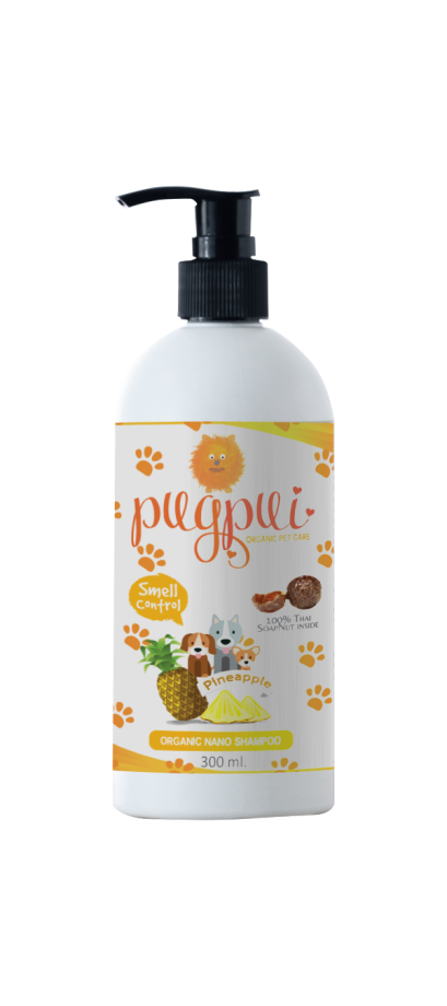 แชมพูสุนัขที่มีกลิ่นตัวแรง (สกัดจากสับปะรด)