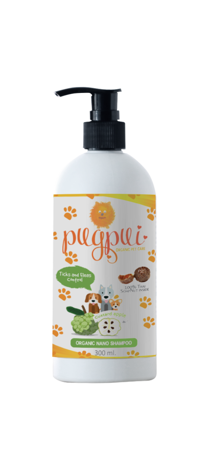 แชมพูกำจัดเห็บ หมด และไร (สกัดจากน้อยหน่า)