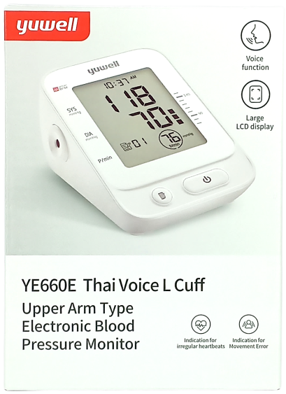 Blood Pressure Monitor Yuwell YE660E