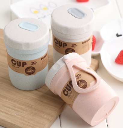 แก้วน้ำวัสดุธรรมชาติ,กระบอกอีโค่,แก้วน้ำฟางข้าวสาลี