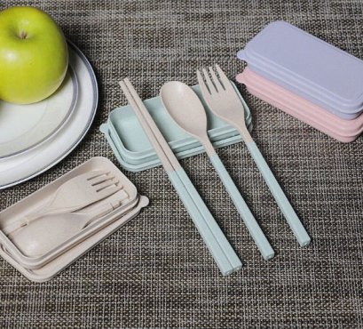 ชุดรับประทานอาหาร,ชุดช้อนส้อมพกพา,ชุดช้อนส้อม