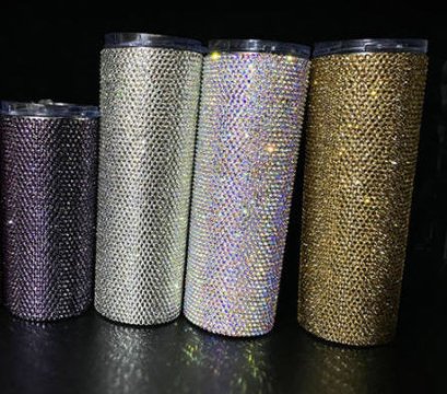 แก้วสแตนเลส,แก้วติดเพชร,แก้ววิ้งๆ,แก้วสแตนเลสติดเพชร,16oz,20oz