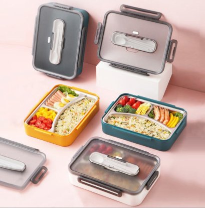 กล่องข้าวสแตนเลส,กล่องข้าวพร้อมช้อนตะเกียบ