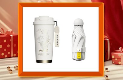 ชุดของขวัญปีใหม่,ชุดแก้วน้ำ+ร่ม,สกรีนโลโก้,ติดLOGO,ราคาพิเศษ