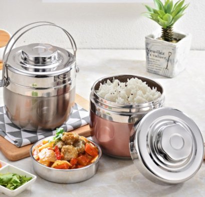 ปิ่นโต,กล่องใส่ข้าว,ปิ่นโตสแตนเลส