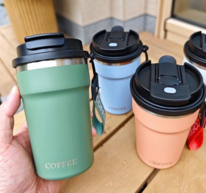 แก้วน้ำสแตนเลส,แก้วกาแฟสแตนเลส,400ml,เกรด316