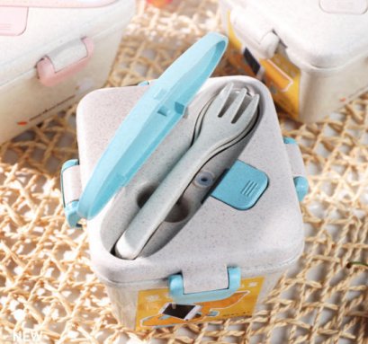 กล่องใส่ข้าว,กล่องใส่ข้าวฟางข้าว,กล่องข้าวรักษ์โลก