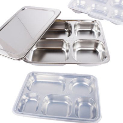 ถาดหลุมสแตนเลส,กล่องข้าวสแตนเลส,พร้อมฝาปิด