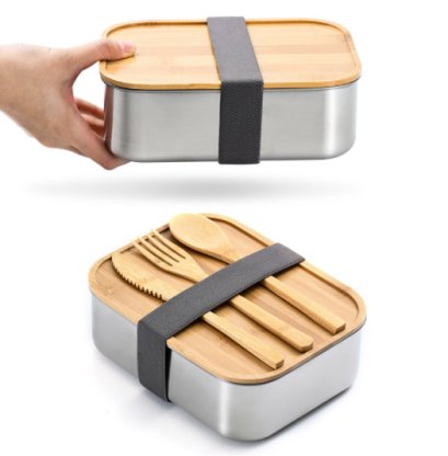 กล่องข้าวสแตนเลสฝาไม้,กล่องอาหารฝาไม้,กล่องข้าวฝาไม้