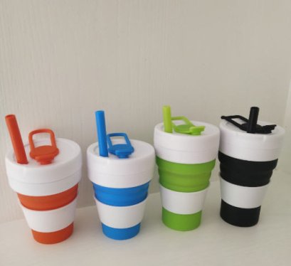 แก้วซิลิโคนพับได้,แก้วน้ำพับได้,แก้วซิลิโคนพับได้,แก้วพกพา,450ml