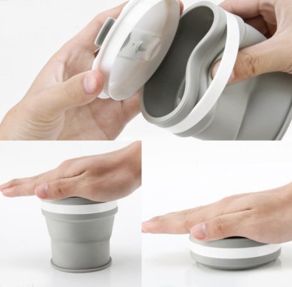 แก้วน้ำซิลิโคน,แก้วน้ำพับได้,แก้วซิลิโคนพับได้